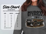 Muddy By Choice T-Shirt, Off Roading Tee, 4x4 Truck Shirt, Grand Wagoneer Gift, Mudding T Shirt, Car Lover Apparel, Trucking T-Shirt thumbnail 5