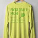 Pickleball Sport-Tek Long Sleeve Tee, Pickleball Mom (Noun) 1. Like a Normal Mom But Cooler, Sun Shield Shirt thumbnail 9