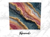 20 oz Geode Tumbler Wrap Sublimation Design, Pink Blue Gold, Straight and Tapered, Digital Download, Sparkle Tumbler, Tumbler Design thumbnail 4