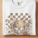 Vintage Floral Skull Tee thumbnail 7