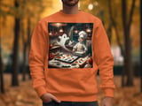 Halloween Baking T-Shirts, Spooky Season Tees, Ghost Baker Design, Cat and Cookies, Kitchen Scene Shirt, Cute Halloween Apparel thumbnail 3
