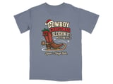 Cowboy Christmas Sleighin It Tee thumbnail 6