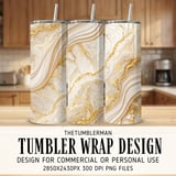 20 oz Skinny Tumbler Wrap Sublimation Design, Gold Marble Texture, Straight and Tapered Wrap png, Digital Tumbler Design, Instant Download thumbnail 1