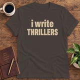 I Write Thrillers Softstyle Tee thumbnail 2