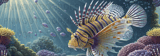Lionfish 40oz Tumbler Wrap Digital, Seamless Ocean Life Sublimation Design, Coral Reef Tumbler PNG File, Aquatic Wildlife Download thumbnail 14