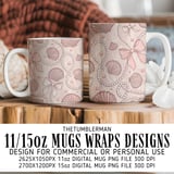 Blush Pearl & Seashell Digital Motif Size Bundle Png thumbnail 4