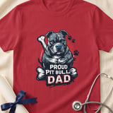 Proud Pit Bull Dad Tee | Pit Bull Dad Shirt | Pittie Dad Gift | Dog Dad Apparel thumbnail 14