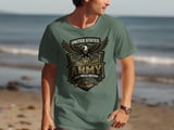 Patriotic US Army Eagle T-Shirt, Military Veteran Gift, This We'll Defend American Pride Tee, Since 1775 thumbnail 6