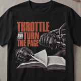 Throttle And Turn The Page Tee thumbnail 5