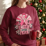 Faith Over Fear Pink Ribbon Tee thumbnail 9