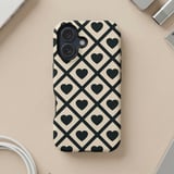 Black Heart Lattice MagSafe® Phone Case thumbnail 5