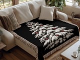 Snowy Christmas Tree Blanket thumbnail 4