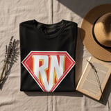 RN Superhero Registered Nurse Red Diamond T-Shirt thumbnail 9