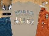 Walk By Faith Misplace Everything Shirt, Funny Christian Duck Tee, Cozy Faith Humor Gift for Mom, Cute Duck Lover T-Shirt thumbnail 12
