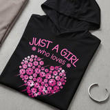 Pickleball Sport-Tek Performance Hood, Just A Girl Who Loves Pickleball, Lightweight Performance Hoodie thumbnail 7