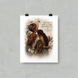 Black Mother Daughter Poster, Framed Wall Art Print, Because She Came Before Me Quote, African American Matriarch Art, Mother's Day Gift thumbnail 14
