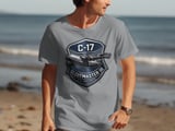 C-17 Globemaster III Air Force T-Shirt, US Military Aviation Tee, Veteran Gift, Proud Airman Shirt, Patriotic Military Apparel thumbnail 6