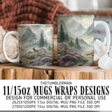 Serene Highland Stag Digital Art Size Bundle Png thumbnail 4