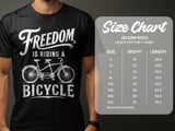 Freedom Is Riding a Bicycle | Tandem Bike T-Shirt thumbnail 15