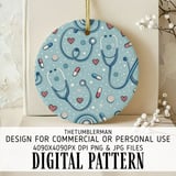 Stethoscope Heartbeat Digital Pattern Size Bundle Png thumbnail 3