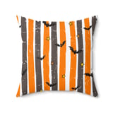 Halloween Bat Brush Stroke Pillows & Pillow Cases, Spooky Home Decor Table Runner, Goth Fall Gift Idea thumbnail 1