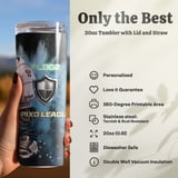 20oz Skinny Tumbler with Straw, Gorilla Gamer Tumbler, Gaming Cup, Video Game Gift for Boys and Teens thumbnail 4