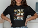 Pray Work Rest Tee thumbnail 1