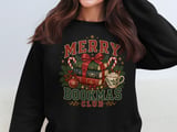 Merry Bookmas Club Christmas Graphic, Cozy Bookish Holiday Art, Book Lover Christmas Gift, Reader Winter Design, Retro Book Club Merch thumbnail 6