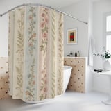 Cottage Garden Stripe Shower Curtain thumbnail 2