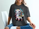 Kawaii Axolotl Archer T-Shirt thumbnail 1