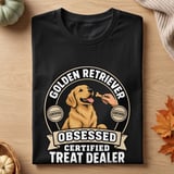 Golden Retriever Treat Dealer Tee thumbnail 1