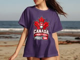 Canada Maple Leaf Mode On Tee thumbnail 4