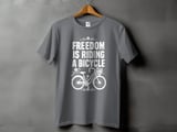 Freedom Is Riding a Bicycle | Step-Thru Cruiser Bike T-Shirt thumbnail 8