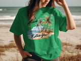 Dear Beach I Love You Watercolor Beach T-Shirt, Tropical Vacation Tee, Summer Trip Shirt, Beach Lover Gift for Her, Coastal Granddaughter thumbnail 2