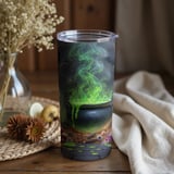 Personalized Halloween Tumbler, Witch Cauldron, Raven Tumbler, Spooky Tumbler, Custom Name Tumbler, Halloween Gift, Halloween Decoration thumbnail 2