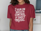 Breath & Sheet Music Flute Graphic Tee thumbnail 12