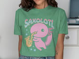 Saxolotl Axolotl Saxophone Graphic T-Shirt thumbnail 8
