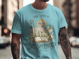 The Lord Is My Shepherd Psalm 23 T-Shirt, Christian Faith Apparel, Lamb of God Religious Verse Tee, Inspirational Gift for Her thumbnail 4