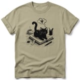 Bookish Black Cat Tee thumbnail 5