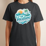 On Vacation Explore Relax Discover T-Shirt | Tropical Beach Summer Travel Tee | Wanderlust Holiday Outfit | Vacation Mode Gift thumbnail 8