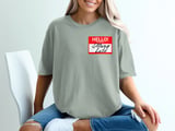 Always Late T-Shirt, Funny Name Tag Tee, Hello My Name Is Shirt, Sarcastic Graphic Top, Humorous Saying Apparel Gift thumbnail 3