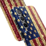 Glitter American Flag Tote Bag: Patriotic Stars and Stripes Phone Case thumbnail 9