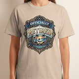 Officially Retired T-Shirt, Life's New Chapter Awaits, Tropical Vacation Retirement Gift, Beach Sunset Tee for Men & Women, Milestone thumbnail 5