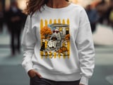 Mentally I'm Here Ghost Sweatshirt, Cozy Fall Hoodie, Introvert Humor Shirt, Spooky Season T-shirt, Coffee Lover Gift thumbnail 8