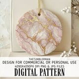 Rose Gold Marble Tumbler, Digital Paper, Floral Backgrounds, Scrapbook Paper, Junk Journal, Tumbler PNG, Printable Paper thumbnail 3