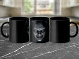 Horror Demon Mug Wrap, Scary Face Sublimation Design, Spooky Ghost Mug PNG, 11oz 15oz Evil Monster Digital File thumbnail 7
