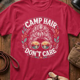 Camp Hair Don't Care Messy Bun T-Shirt thumbnail 4