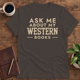 Ask Me About My Western Books Softstyle Tee thumbnail 2