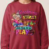 Grandmoms Have The Best Job Sweatshirt thumbnail 2
