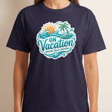 On Vacation Explore Relax Discover T-Shirt | Tropical Beach Summer Travel Tee | Wanderlust Holiday Outfit | Vacation Mode Gift thumbnail 6